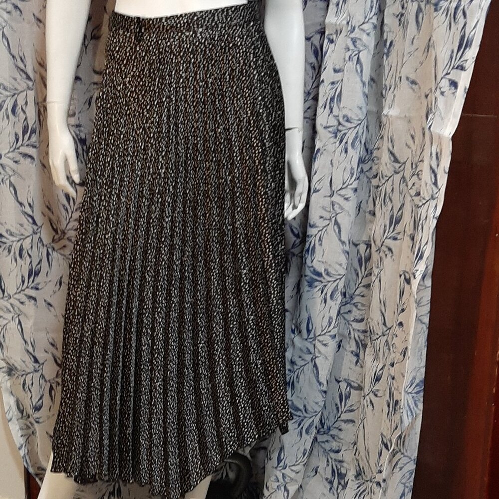 Zara Long Patterned Skirt Size S